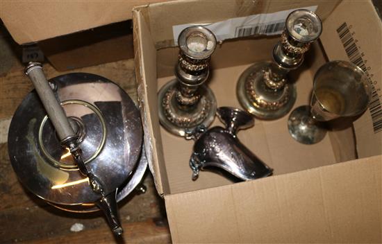 Qty of mixed silver plate
